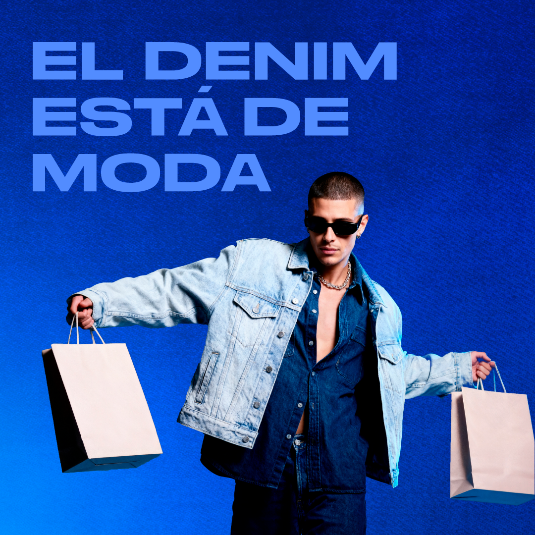 Chico vestido con denim