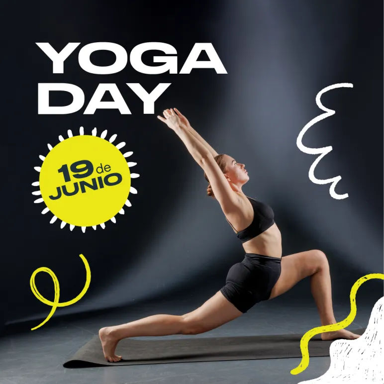Chica realizando una postura de yoga