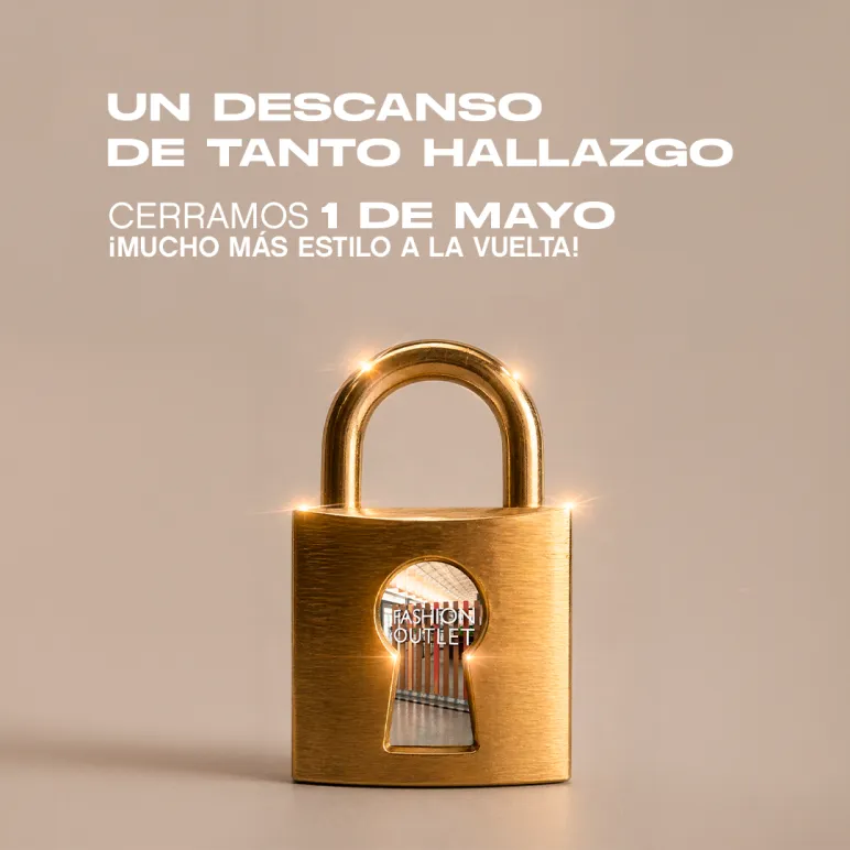 candado con Fashion Outlet dentro