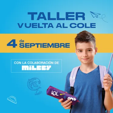 niño con mochila de colegio